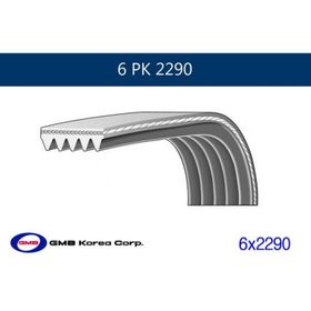 GMB GPK 6PK2290 Kanallı Kayış