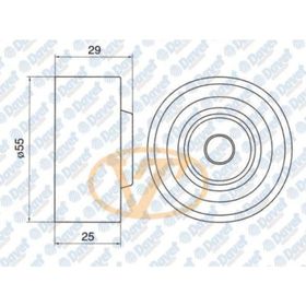 GMB GT10170 Hyundai Accent 1.3 1.5 Scoupe 1.5 95 - Excel 90-94 Triger Gergi Rulmanı