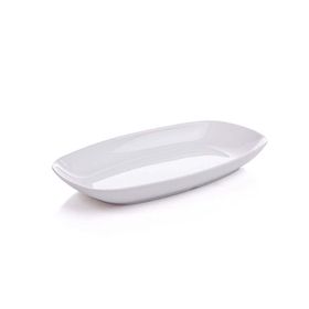 GMB K-47 Nazen Termoset Kırılmaz 34 cm Oval Kayık Tabak + GMB Nazen Termoset Kırılmaz 32 cm Oval Kayık Tabak