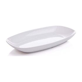 GMB K-47 Nazen Termoset Kırılmaz 34 cm Oval Kayık Tabak + GMB Nazen Termoset Kırılmaz 32 cm Oval Kayık Tabak
