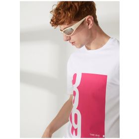 Gmg Fırenze GU23MSS03028 Bisiklet Yaka Beyaz Erkek T-Shirt