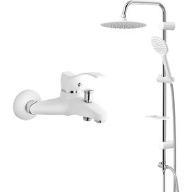 GMS Akdeniz Beyaz Banyo Batarya Valtemo Tepe Duş Takımı