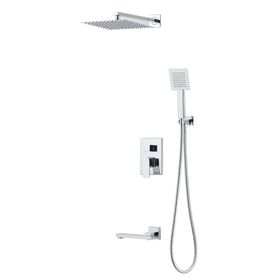 GMS Ankastre Kare 3 Yönlü Banyo Duş Bataryası