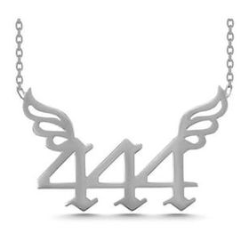 GMS Rose 444 Melek Sayısı Kadın Gümüş Kolye