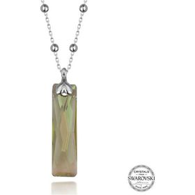 GMS Swarovski Crystal Taşlı Top Zincir Baget Gümüş Kadın Gümüş Kolye