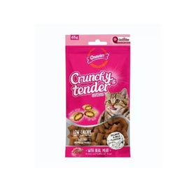 Gnawlers Crunchy Somonlu ve Sütlü Prebiotik Destekli 65 gr Kedi Ödül Maması