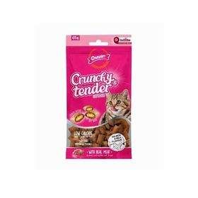 Gnawlers Crunchy Somonlu ve Sütlü Prebiotik Destekli 65 gr Kedi Ödül Maması