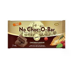 Gnawlers No Choc-O-Bar Tavuk Aromalı Çikolata 80 gr Köpek Ödülü