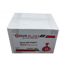 GNR Endüstriyel 2 Kat Siyah 400 gr 80x110 cm 10 Adet Jumbo Çöp Poşeti (3 adet)