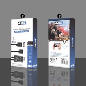 Go Des GD-8276 Wireless Display Dongle Phone Full HDTV Kablo