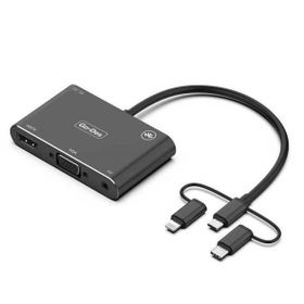 Go Des GD-8762 5 in 1 HDMI VGA AV Bluetooh V4.2 EDR Dönüştürücü Adaptör Ses ve Görüntü Aktarım