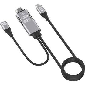 Go Des GD-8770 Type-C To HDMI 4K Kablo PD 3.0 Görüntü Aktarım Kablosu