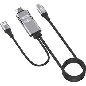 Go Des GD-8770 Type-C To HDMI 4K Kablo PD 3.0 Görüntü Aktarım Kablosu