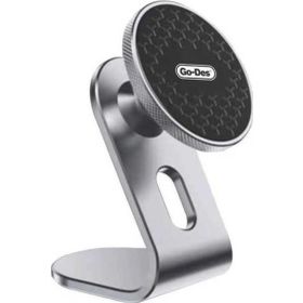 Go Des GD-HD719 Gri 360 Derece Dönebilen Düz Zemin Versiyon Magnetik Araç İçi Telefon Tutucu