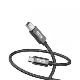 Go Des GD-HM837 Type-C to USB-B 2.0 2 mt Örgülü Yazıcı Kablosu