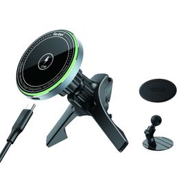 Go Des More TR GD-WL289 Magnetik Wireless Kablosuz Şarjlı 2 in 1 Araç İçi Telefon Tutucu