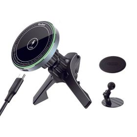 Go Des More TR GD-WL289 Magnetik Wireless Kablosuz Şarjlı 2 in 1 Araç İçi Telefon Tutucu