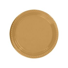 Go İthalat 22 cm 25'li Altın Renk Plastik Tabak