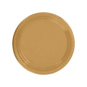 Go İthalat 22 cm 25'li Altın Renk Plastik Tabak