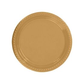 Go İthalat 22 cm 25'li Altın Renk Plastik Tabak