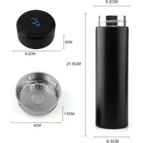 Go İthalat 4835 500 ml Dijital Sıcaklık Göstergeli Renkli Çelik Termos