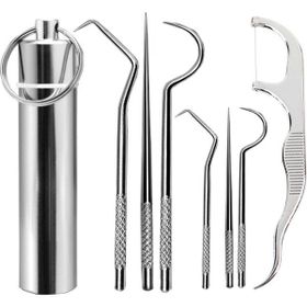 Go İthalat 7 Parça Paslanmaz Çelik Ağız Diş Tartar Sökücü Temizlik Bakım Seti
