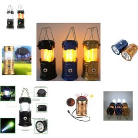 Go İthalat Solar Şarj Edilebilir Çok Fonksiyonlu Işıldak Powerbank Kamp Lambası