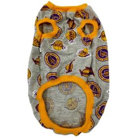 Gobo XL Gri La Lakers Nba Desenli Kedi Köpek Kıyafeti Elbisesi