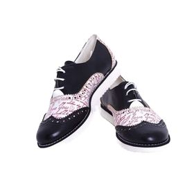 Goby GNG101 Siyah I Love You Kadın Oxford Ayakkabı
