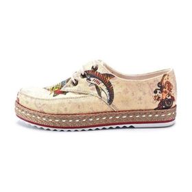 Goby HSB1691 Desenli Kadın Sneaker Ayakkabı