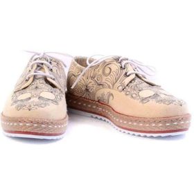 Goby HSB1901 Patterned Skull Kadın Sneaker Ayakkabı