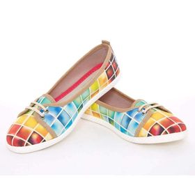 Goby LCS3003 Colored Squares Renkli Sneaker Ayakkabı