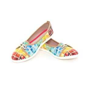 Goby LCS3003 Colored Squares Renkli Sneaker Ayakkabı