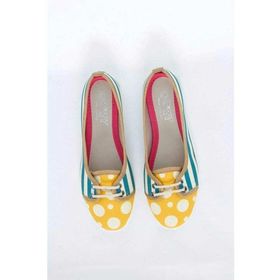 Goby LCS3006 Striped and Dots Kadın Sneaker Ayakkabı