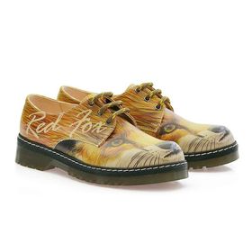 Goby MAX113 Renkli Red Fox Kadın Oxford Ayakkabı