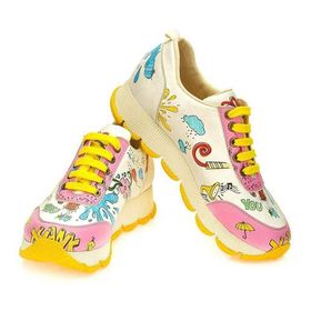 Goby SPS100 Desenli Kadın Sneaker Ayakkabı