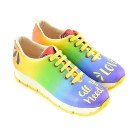 Goby SPS204 Desenli Kadın Sneaker Ayakkabı