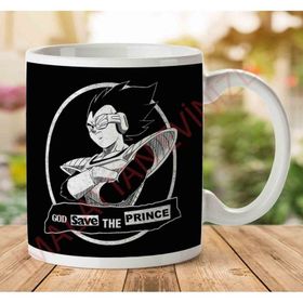 God Save the Prince Vegeta Dragon Ball Z Baskılı Kupa