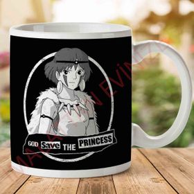 God Save the Princess Monoke Studio Ghibli Baskılı Kupa