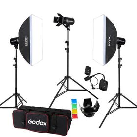 Godox E250 Ws 3'lü Softbox Paraflaş Seti