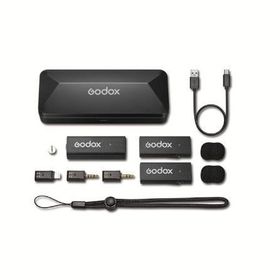 Godox Move Link Mini Apple Uyumlu Siyah Kablosuz Mikrofon Kit 2