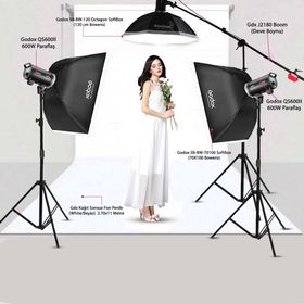Godox QS600II W/s Pro 3'lü Paraflaş Set