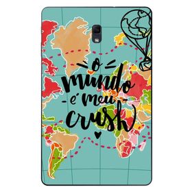 Gogo Accessories 10.5 inç Samsung Galaxy Tab ile Uyumlu A T590 Mavi Harita Baskılı Silikon Kılıf