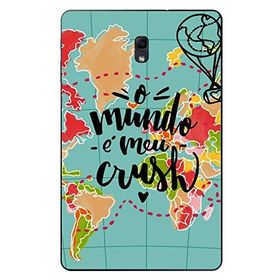 Gogo Accessories 10.5 inç Samsung Galaxy Tab ile Uyumlu A T590 Mavi Harita Baskılı Silikon Kılıf