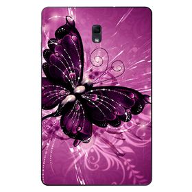 Gogo Accessories 10.5 inç Samsung Galaxy Tab ile Uyumlu A T590 Mor Kelebek Baskılı Silikon Kılıf