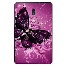 Gogo Accessories 10.5 inç Samsung Galaxy Tab ile Uyumlu A T590 Mor Kelebek Baskılı Silikon Kılıf