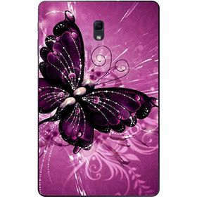Gogo Accessories 10.5 inç Samsung Galaxy Tab ile Uyumlu A T590 Mor Kelebek Baskılı Silikon Kılıf