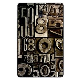 Gogo Accessories 10.5 inç Samsung Galaxy Tab ile Uyumlu A T590 Rakam Baskılı Silikon Kılıf