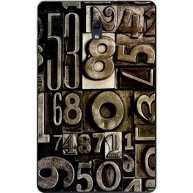 Gogo Accessories 10.5 inç Samsung Galaxy Tab ile Uyumlu A T590 Rakam Baskılı Silikon Kılıf