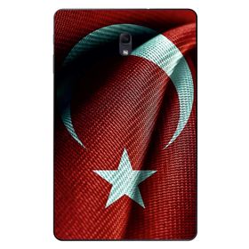 Gogo Accessories 10.5 inç Samsung Galaxy Tab ile Uyumlu A T590 Türk Bayrağı Baskılı Silikon Kılıf